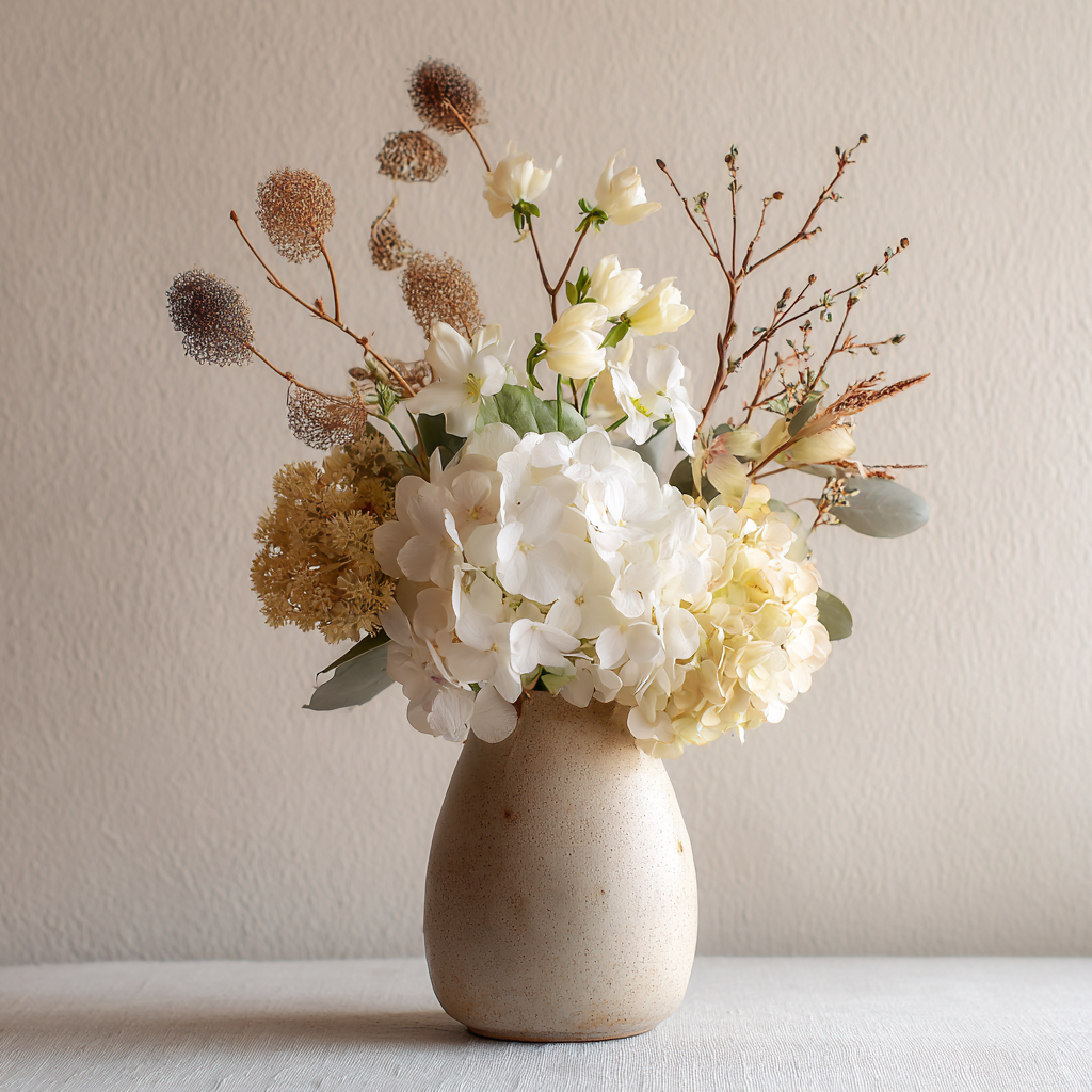 Ksieus Aesthetic Flower Arrangement In A Ceramic Vase Airy An 29575ede B784 43df 9ded 970f5ee5dd90 2
